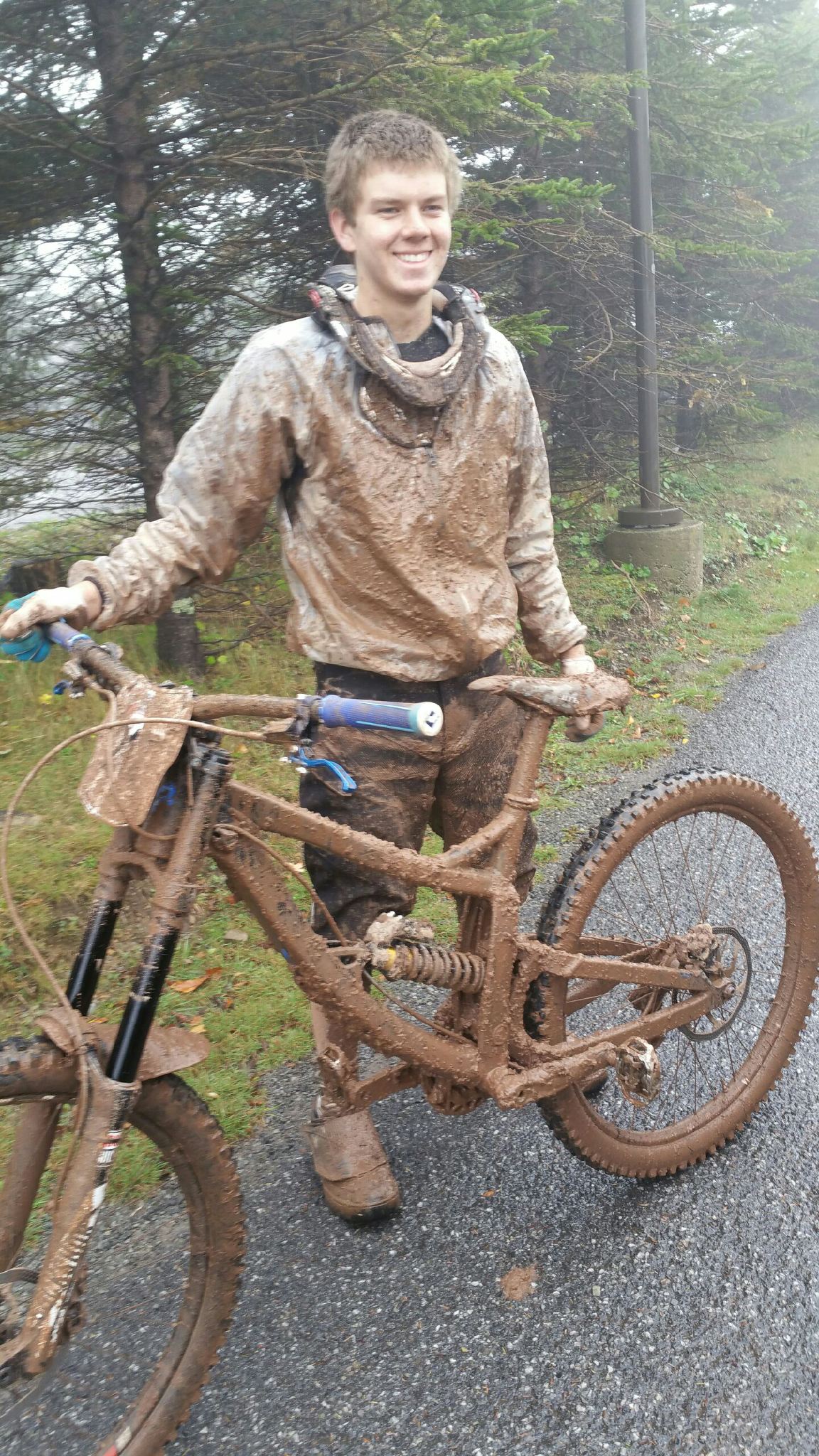 student with bike