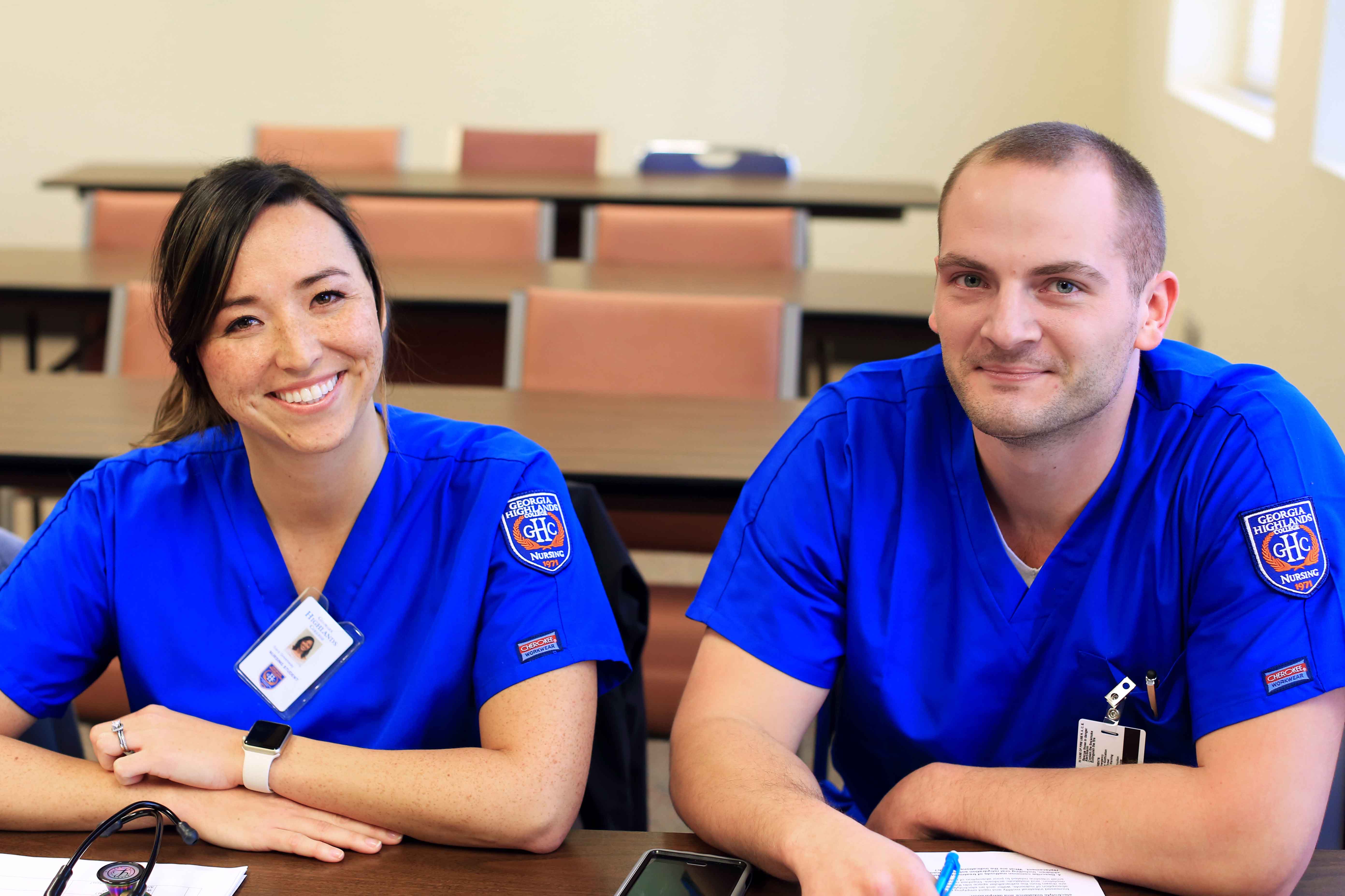 two nursing students