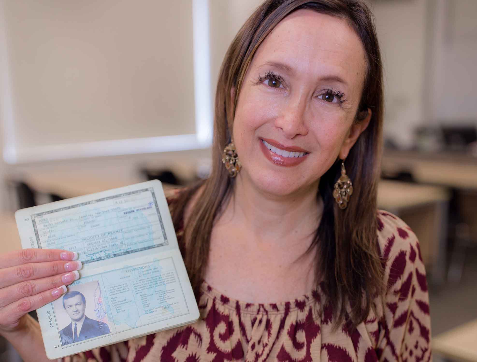 faculty holding passport